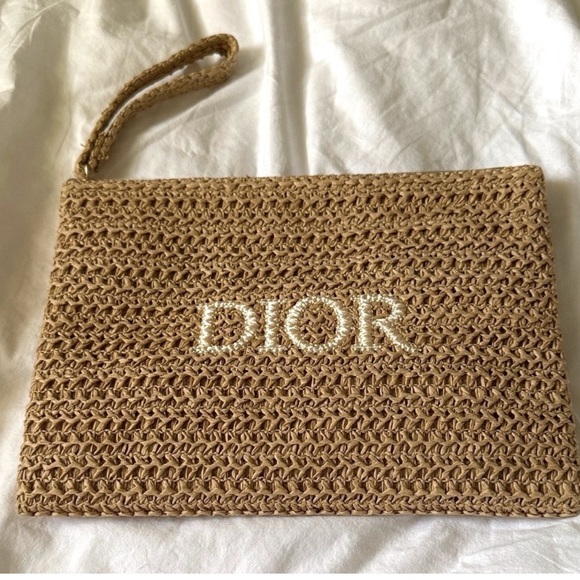 Dior Beige Crochet Wristlet - Picture 1 of 1